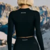 Super Sculpt Seamless Base Layer Top in Black