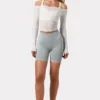 Super Sculpt Seamless Biker Shorts in Grey