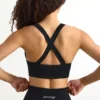 Super Sculpt Seamless Cross-Back Sports Bra in Black