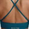 Super Sculpt Seamless Cross-Back Sports Bra in Teal