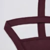 Super Sculpt Seamless Crossback Sports Bra in Burgundy