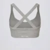 Super Sculpt Seamless Crossback Sports Bra in Grey Marl