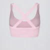 Super Sculpt Seamless Crossback Sports Bra in Powder Pink