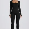 Super Sculpt Seamless Full-Length Jumpsuit in Black