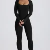 Super Sculpt Seamless Full-Length Jumpsuit in Black