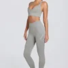 Super Sculpt Seamless High-Waist Leggings in Grey Marl
