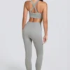 Super Sculpt Seamless High-Waist Leggings in Grey Marl