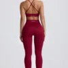 Super Sculpt Seamless Leggings in Burgundy