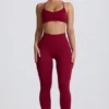 Super Sculpt Seamless Leggings in Burgundy