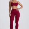 Super Sculpt Seamless Leggings in Burgundy