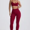 Super Sculpt Seamless Leggings in Burgundy