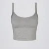 Super Sculpt Seamless Longline Camisole Top in Grey Marl