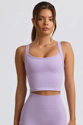 Super Sculpt Seamless Longline Camisole Top in Soft Lilac