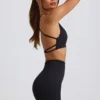 Super Sculpt Seamless Mini Shorts in Black