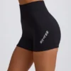 Super Sculpt Seamless Mini Shorts in Black