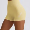 Super Sculpt Seamless Mini Shorts in Butter Yellow