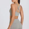 Super Sculpt Seamless Mini Shorts in Grey Marl