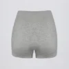 Super Sculpt Seamless Mini Shorts in Grey Marl
