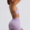 Super Sculpt Seamless Mini Shorts in Soft Lilac