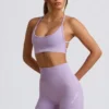 Super Sculpt Seamless Mini Shorts in Soft Lilac