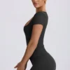 Super Sculpt Seamless T-Shirt in Ash
