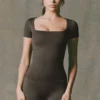 Super Sculpt Seamless T-Shirt in Brown
