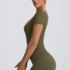 Super Sculpt Seamless T-Shirt in Light Green