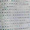 Svana Embellished V-neck A-Line Mini Dress in Silver