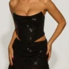 Sybil Embellished Draped Mid-Rise Mini Skirt in Black