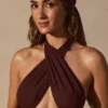 Talia Headscarf in Espresso Brown