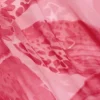 Taveuni Cowl-Neck Hardware-Detail Maxi Dress in Pink Orchid Print
