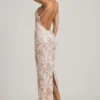 Tavira Embellished Scoop-Neck Backless Maxi Dress in Ivory