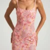 Tavira Embellished Scoop-Neck Backless Maxi Dress in Pink