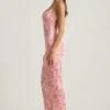 Tavira Embellished Scoop-Neck Backless Maxi Dress in Pink