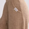 Terry Towelling Wide-Leg Joggers in Mocha Brown