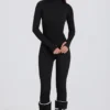 Thermal Base-Layer Jumpsuit in Black Leopard