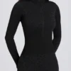 Thermal Base-Layer Jumpsuit in Black Leopard