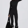 Thermal Base-Layer Jumpsuit in Black Leopard