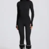 Thermal Base-Layer Leggings in Black Leopard