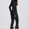 Thermal Base-Layer Leggings in Black Leopard