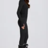 Thermal Base-Layer Leggings in Black Leopard