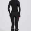 Thermal Base-Layer Leggings in Black Leopard
