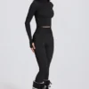 Thermal Base-Layer Leggings in Black Leopard