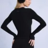 Thermal Long Sleeve Top in Black
