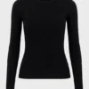 Thermal Long Sleeve Top in Black