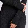 Thermal Long Sleeve Top in Black Leopard