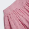 Thia Bow-Detail Broderie Anglaise Mini Skirt in Soft Pink