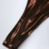 Tierra Thong Bikini Bottoms in Bronze Gold