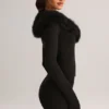 Tova Knit Mid-Rise Mini Skirt in Black