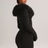 Tova Knit Mid-Rise Mini Skirt in Black